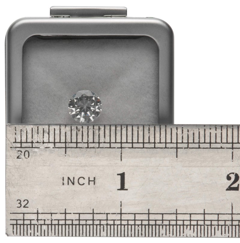 Giftop Glass Top Loose Diamond or Gemstone Display Box Case Holder Show Container Metal (Silver Small) - Image 3